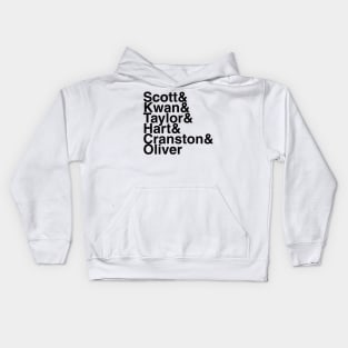 Power Rangers Helvetica List Kids Hoodie